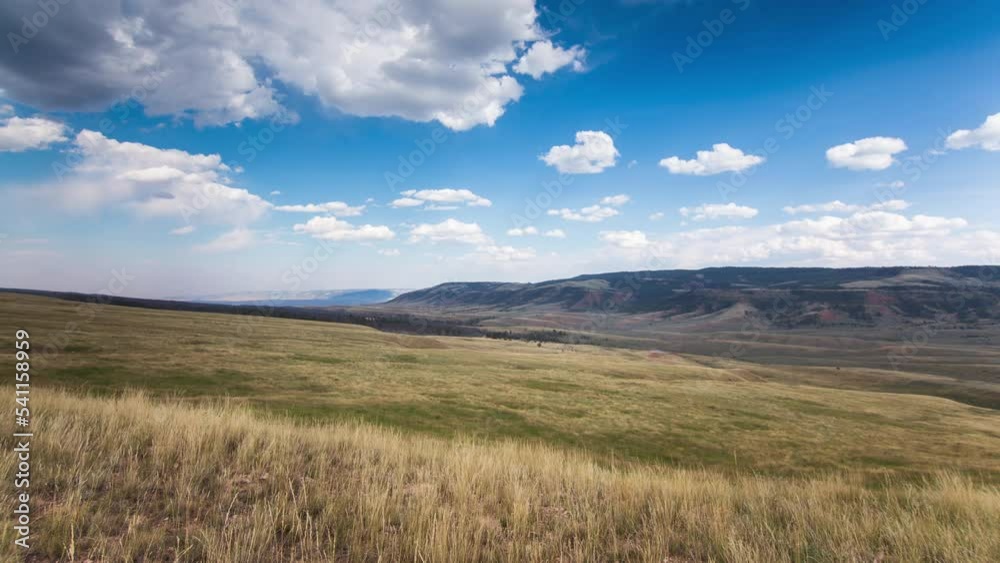 Time-lapse of clouds rolling over the high plains of central Wyoming. Shot near Casper, Wyoming in 4K Time-lapse of clouds rolling over the high plains of central Wyoming. Shot near Casper, Wyoming in 4K
