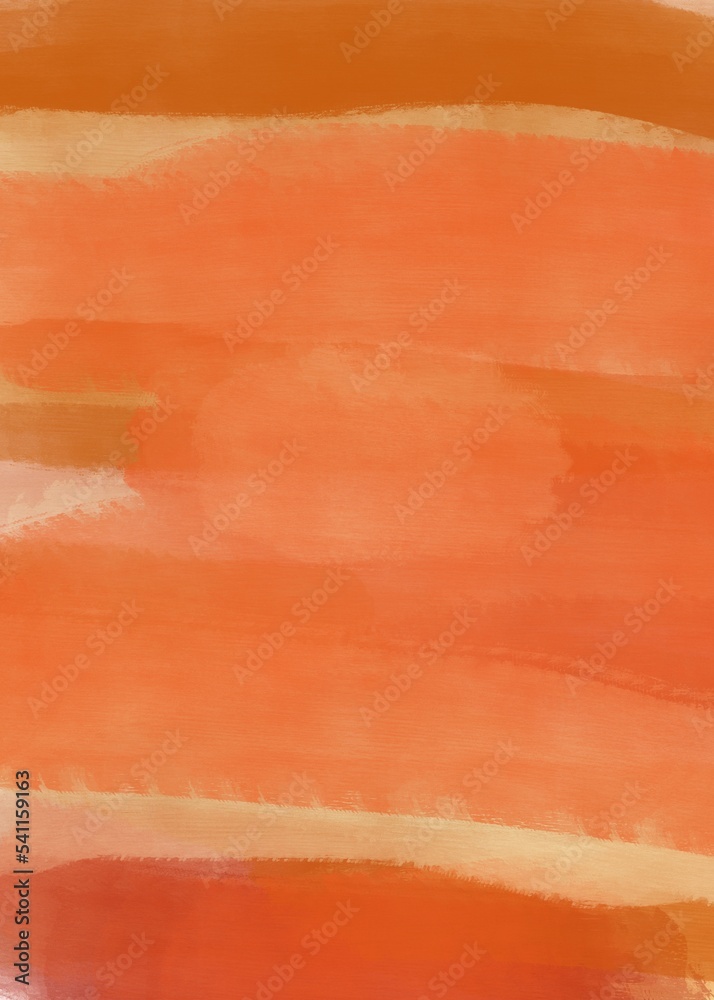 Gouache Orange Painting Abstract Background
