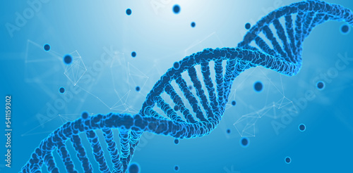 DNA molecules, illustration photo
