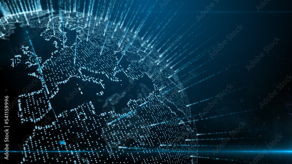 Global big data, illustration Global big data, illustration