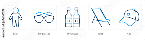 man, sunglasses, beverages