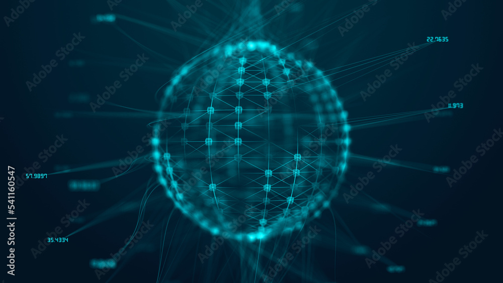 Blockchain technology, Illustration Blockchain technology, Illustration
