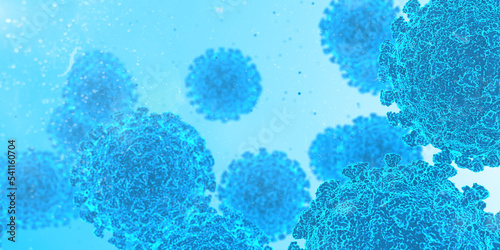 Coronavirus particle, illustration