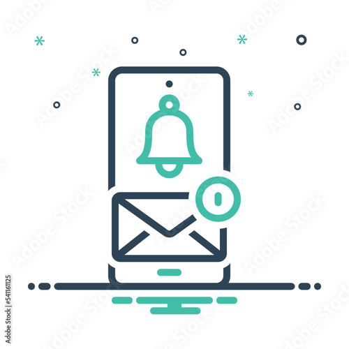 Mix icon for msg notification