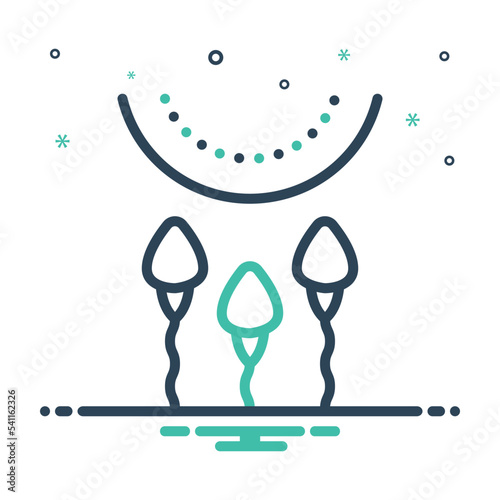 Mix icon for sperm