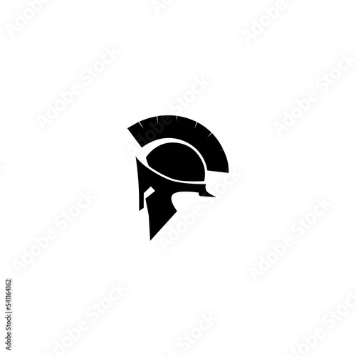 Knight helmet vector illustration for icons, symbols and logos. knight flat logo 