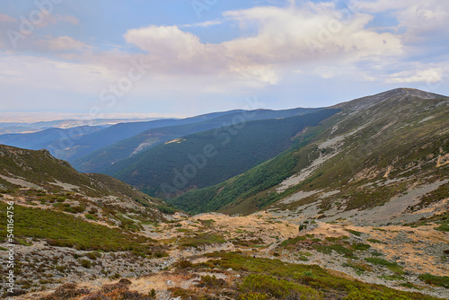 View since San Millan mountain in Burgos. With 2,131 meters of altitude the San Millan peak is the maximum height of the province of Burgos. Located in Castilla y Leon community(Spain)