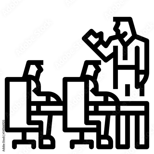 recruiter line icon