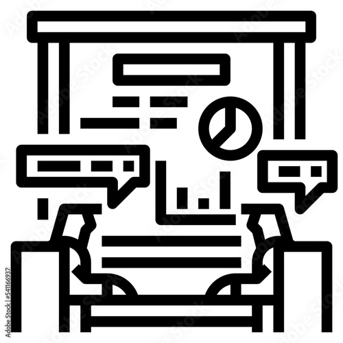 meeting line icon