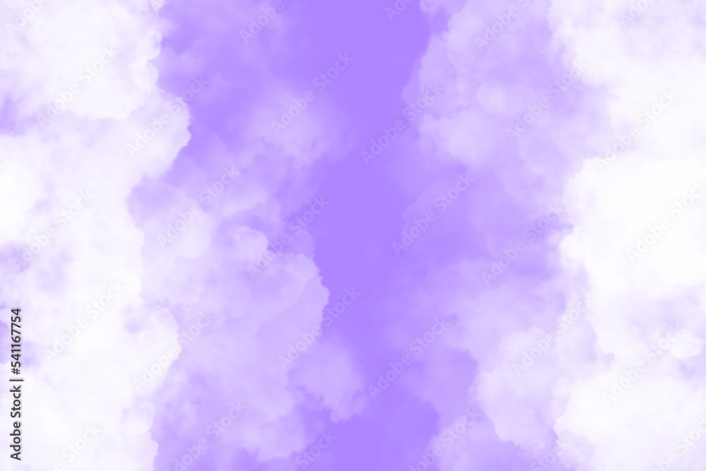 White Cloud Texture with Purple sky Background
