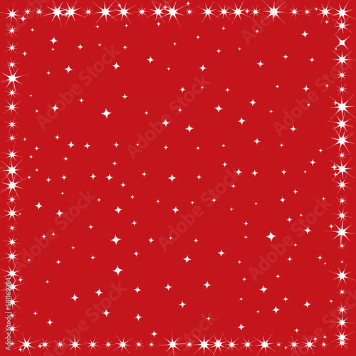 Red starry background.. Vector illustration.