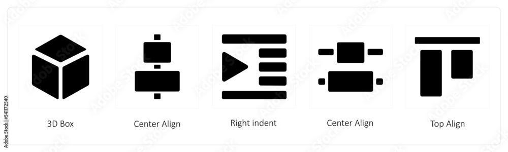 3D Box, Center Align, Right indent 3D Box, Center Align, Right indent