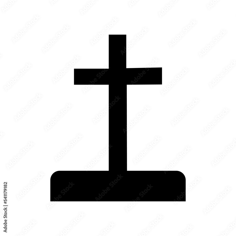 Cross on white background. Grave vector isolated on white background. Halloween vector.
Cross on white background. Grave vector isolated on white background. Halloween vector.