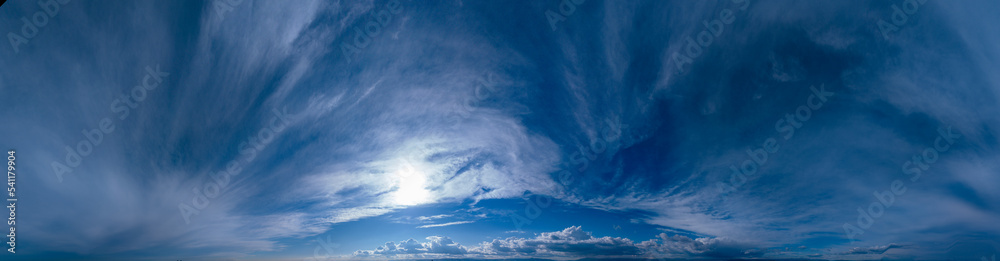 青空　雲　パノラマ