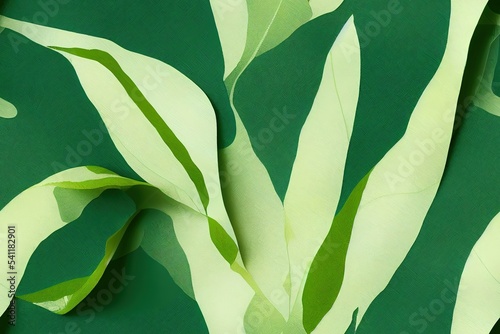 Abstraction of leaves in green tones. The pattern is seamless. For wallpaper, frescoes.