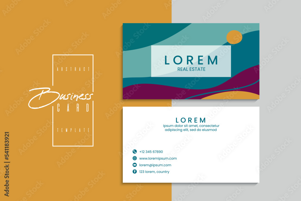 Fototapeta premium Vector abstract creative business cards (set template)