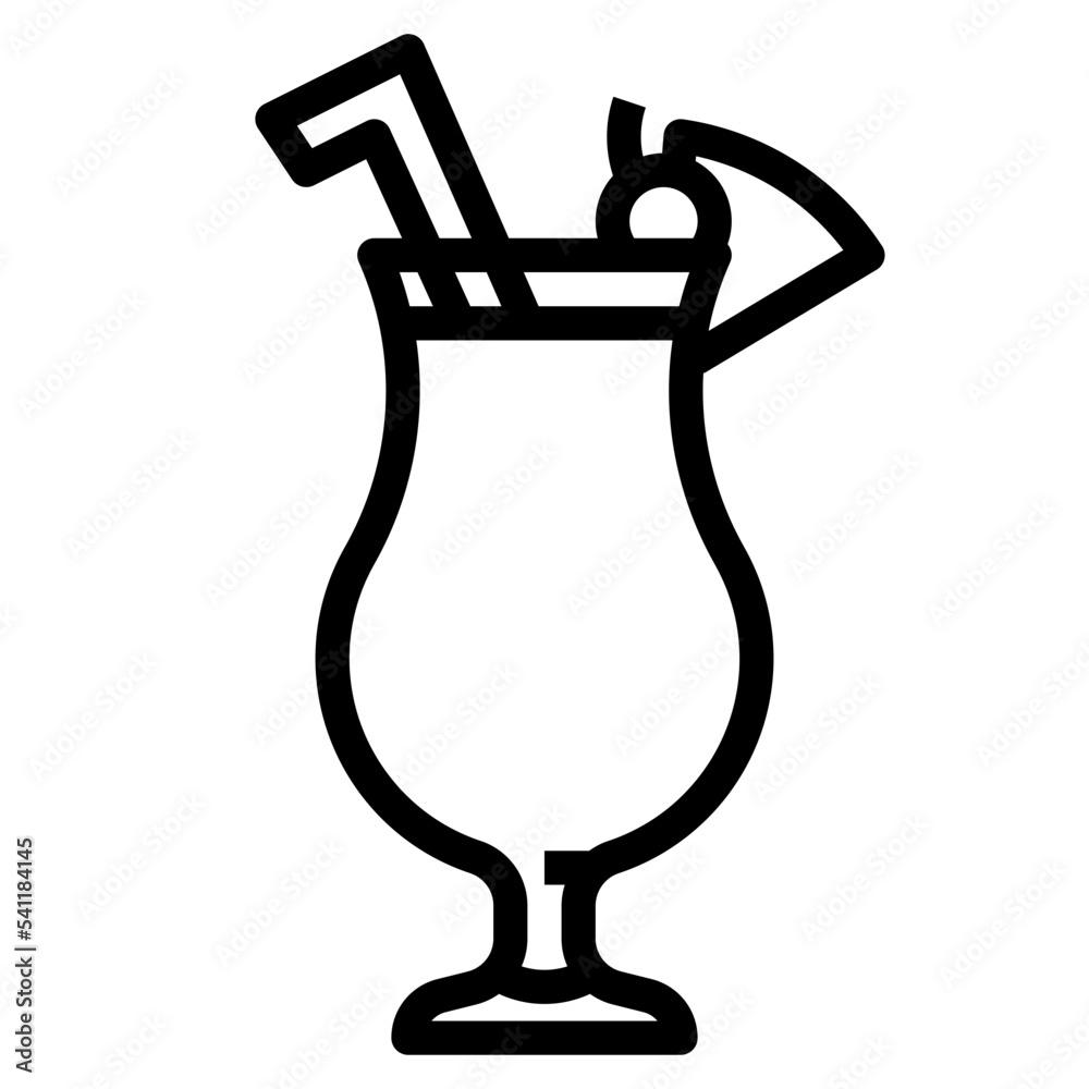 cocktail line icon cocktail line icon
