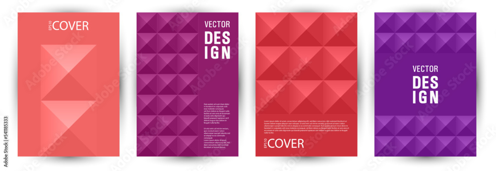 Business booklet front page mokup bundle geometric design. Minimalist style cool pamphlet mockup