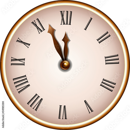 Vintage clock Retro clocks with roman numerals