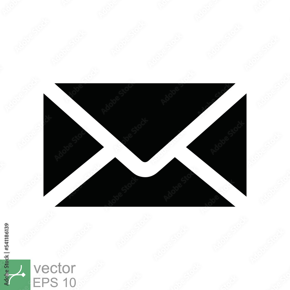 Email icon. Simple flat style. Envelope mail services, contacts message send letter, mailbox concept. Vector illustration isolated on white background. EPS 10. Email icon. Simple flat style. Envelope mail services, contacts message send letter, mailbox concept. Vector illustration isolated on white background. EPS 10.