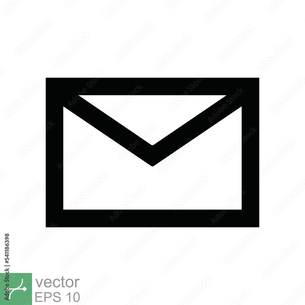 Email icon. Simple flat style. Envelope mail services, contacts message send letter, mailbox concept. Vector illustration isolated on white background. EPS 10. Email icon. Simple flat style. Envelope mail services, contacts message send letter, mailbox concept. Vector illustration isolated on white background. EPS 10.