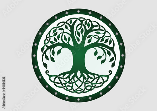 Watercolor Tree of Life Symbol