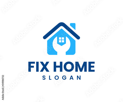 Home repair logo. House, Real Estate, Construction, Building Logo