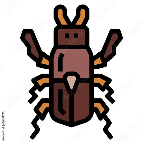 bug filled outline icon style