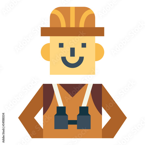 explorer flat icon style