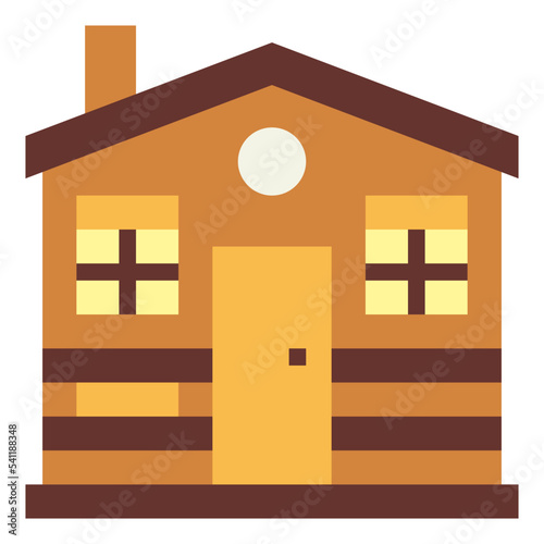 lodge flat icon style