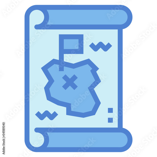 map two tone icon style