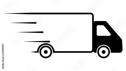 Logo transport truck, icon ...