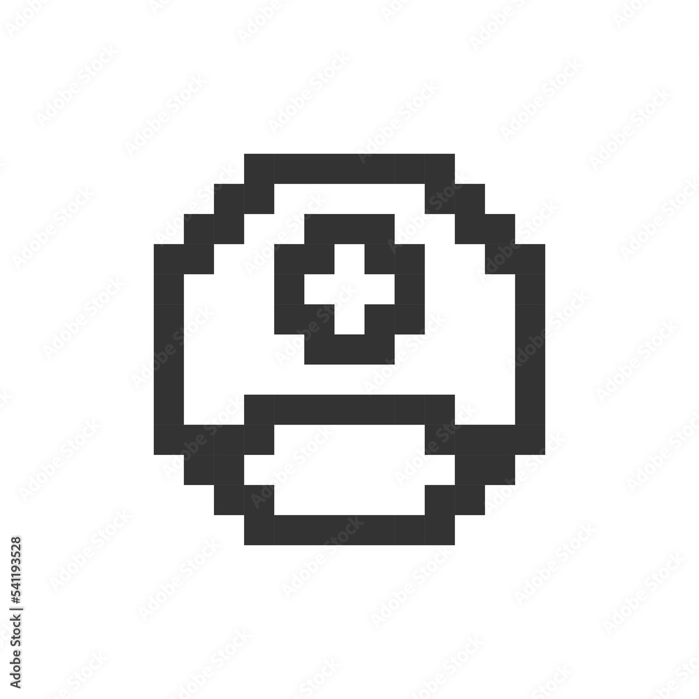 Select contact photo pixelated ui icon. Put picture on profile. Assign caller image. Editable 8bit graphic element. Outline isolated vector user interface image for web, mobile app. Retro style Select contact photo pixelated ui icon. Put picture on profile. Assign caller image. Editable 8bit graphic element. Outline isolated vector user interface image for web, mobile app. Retro style