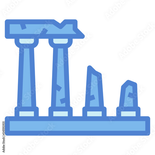 ruins two tone icon style