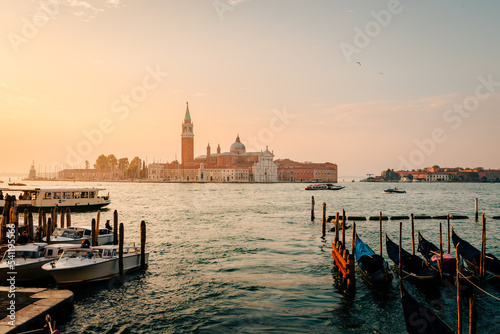 The island of Giudecca illuminated by the first light of day