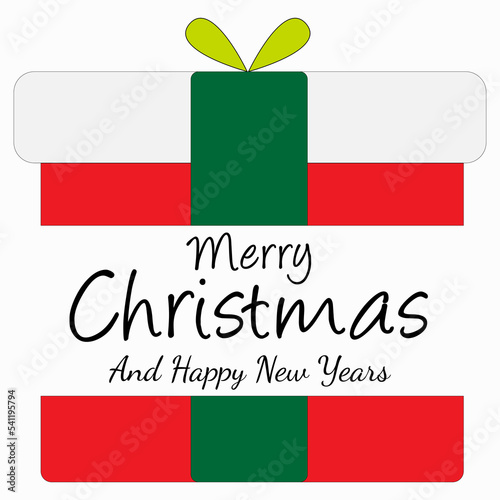 Box Merry Christmas And Happy New Years Set Decoration