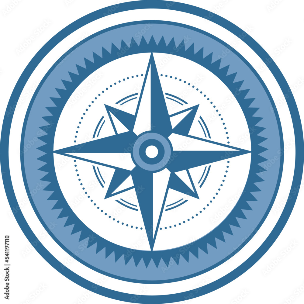 Sea Wind rose star symbol