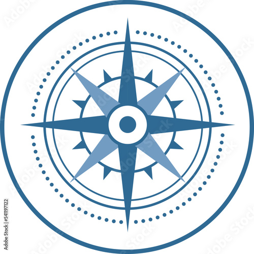 Sea Wind rose star symbol