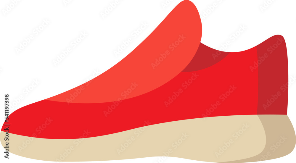 Woman's comfort shoe flat illustration Woman's comfort shoe flat illustration