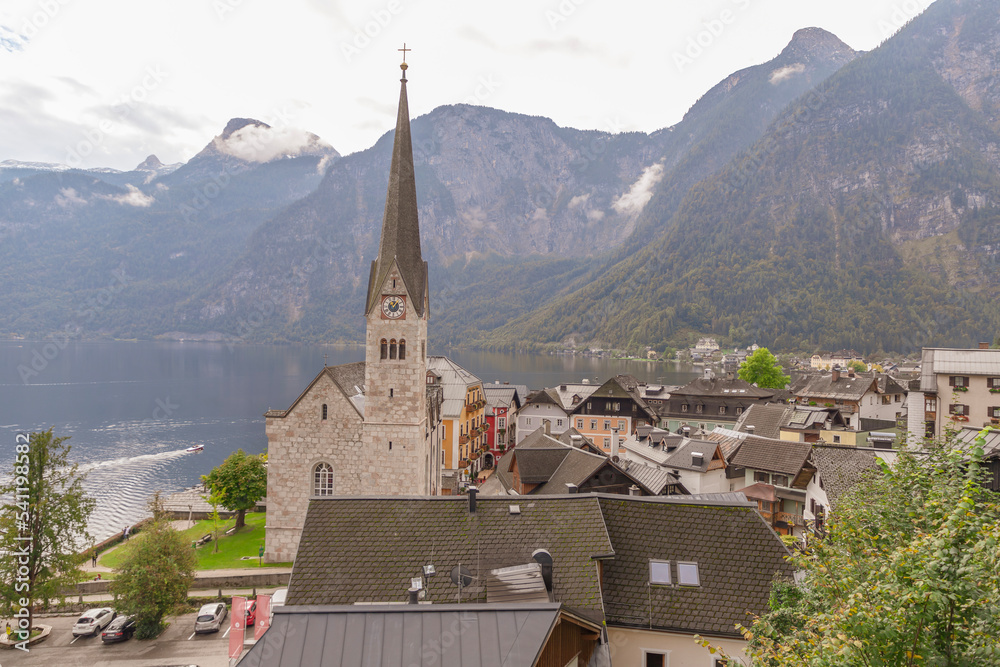 Beautiful  Hallstatt city HD Wallpaper -  Austria. Mountain village in the Austrian Alps - must-visit place in Europe 