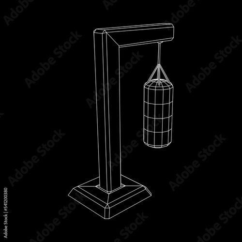 Punching bag for training boxing power punch