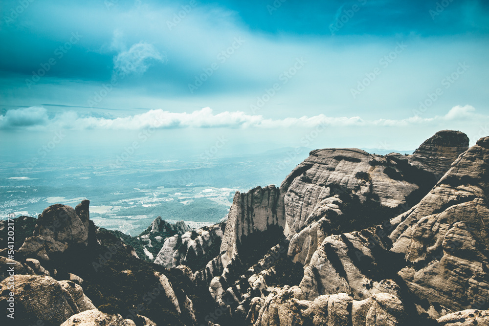 Fototapeta premium Montserrat mountains in Catalunya Spain view