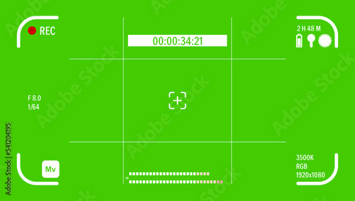 Green Chroma Key Background With Tracking Markers