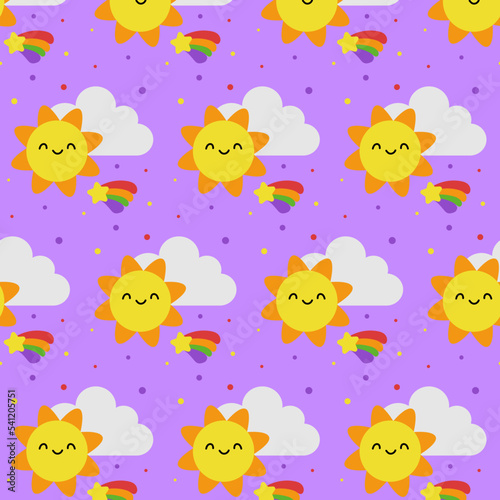 Rainbow pattern design, cute childrens background