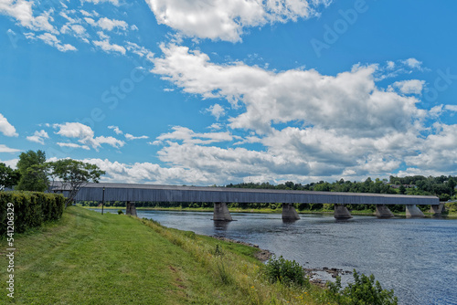 The world’s longest covered bridge, Hartland, New Brunswick, Canada.