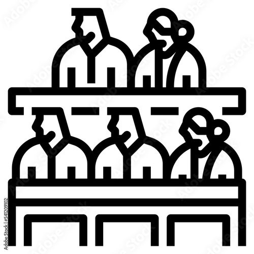 jury line icon