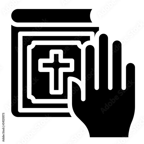 oath glyph icon