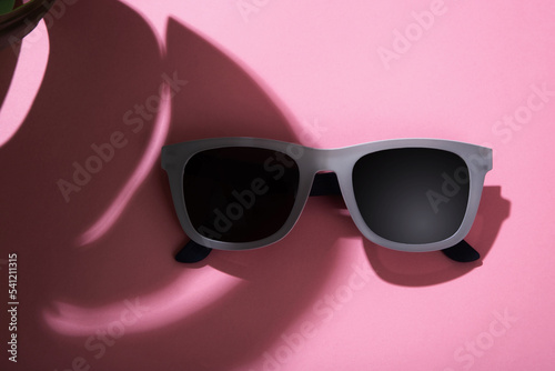 Sunglasses on background. For sunglasses sale, banner and copy space for text