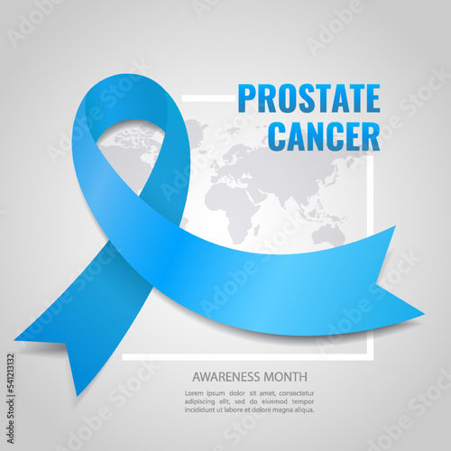 Vector Illustration of prostate cancer awareness. 
