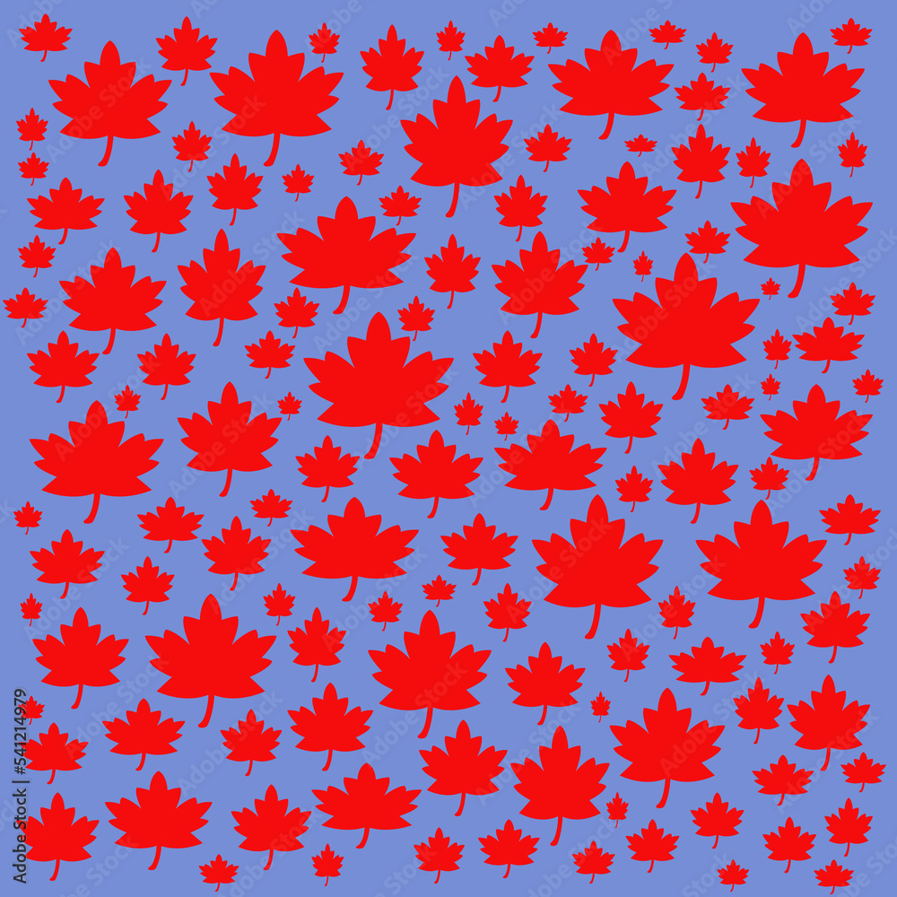 Seamless maple leaf pattern Seamless maple leaf pattern